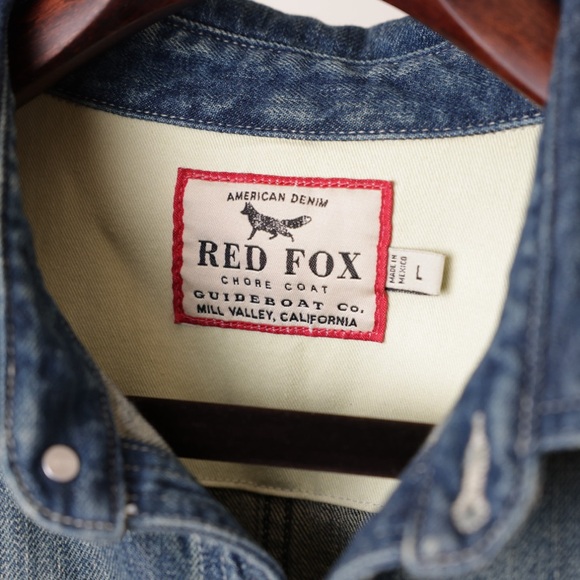 Guidboat American Denim Red Fox Chore Coat - Picture 2 of 5